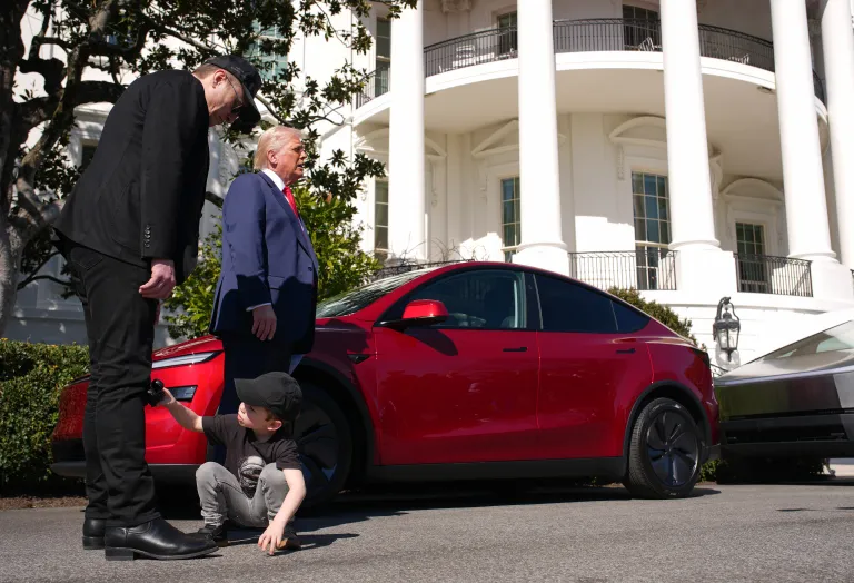 Trump Tesla Violence
